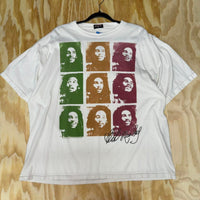 Vintage y2k bob marley jamaica rasta andy warhol art t-shirt