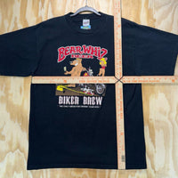 Vintage y2k bear whiz beer biker brew 1990 motorcycle tshirt