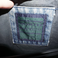 Large - Vintage Y2K button up bomber 1990s Letterman jacket