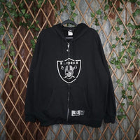 L - Vintage / Y2K 2000's Raiders Embroidered Zip-up Hoodie