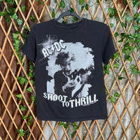 Vintage Y2K AC/DC shoot to thrill 2000s broken glass t-shirt