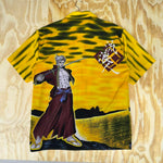 XL - Vintage y2k anime style button up t-shirt