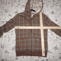 Medium - Vintage / Y2K MATIX zip up plaid 2000s skate hoodie