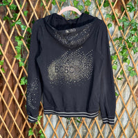 Vintage Y2K BCBG rhinestone aop rhinestone 00s femme hoodie