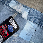 Vintage y2k cinch carpenter 90s faded light wash denim pants