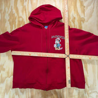 Vintage y2k minnie mouse 00s femme disneyland zip up hoodie