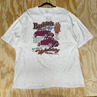 Vintage y2k baskins hot rod 2000s auto shop promo t-shirt