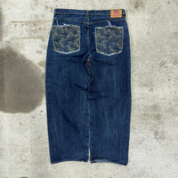 Vintage Y2K red monkey company 00s embroidered baggy pants