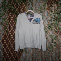 XXL - Vintage Y2K No Boundaries 2000s zip up V-neck hoodie