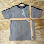 Vintage y2k rocawear hip hop style patch pin R logo t-shirt