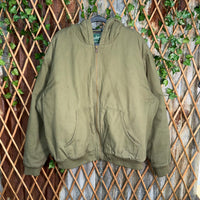 Vintage Y2K woolrich flannel lined 00s heavy workwear jacket