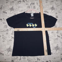 Large - Vintage Y2K Benzene chick duck femme baby tee shirt