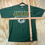 Vintage Y2K Green Bay Packers 1990s russel athletic t-shirt