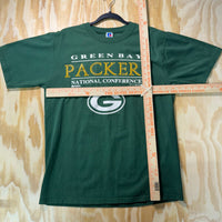 Vintage Y2K Green Bay Packers 1990s russel athletic t-shirt