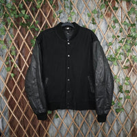 L - Vintage / Y2K 1990's Biker Style Bomber/Varsity Jacket