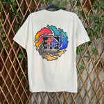Vintage Y2K side out 1990s surf skate paint ocean t-shirt