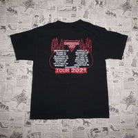 Small-Vintage Y2K monster jam flame grave digger 00s t-shirt
