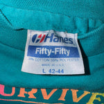 Vintage y2k i survived heart attack hill 1980s t-shirt