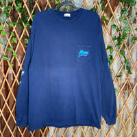 vintage y2k Howe electric flame sleeve graphic 00s LS tshirt