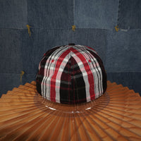 OSFA - Vintage / Y2K Plaid Embroidered Oakland A's Snap Hat
