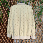 Vintage Y2K anchor blue 00s embroidered monogram aop jacket