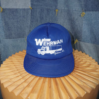 OSFA - Vintage 80s trucker hat Wehrman Washington hanes hat
