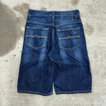 Vintage Y2K Ecko UNLTD dark wash 2000s hip hop denim jorts