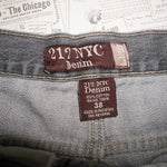 38 - Vintage / Y2K 212 NYC denim baggy 00s denim gray jorts
