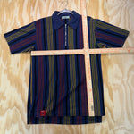 Vintage Y2K Buffy clothier quarter zip striped 90 polo shirt