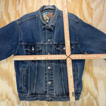 Vintage y2k levi strauss 1990s faded denim trucker jacket