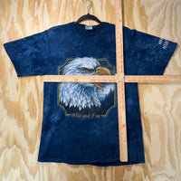 Vintage Y2K wild free eagle mammoth mountain tie dye t-shirt