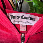 Vintage Y2K juicy couture femme USA made 1990s velour hoodie