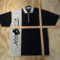 Vintage Y2K D4M embroider 2000s hiphop polo quarter zip tee