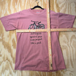 Vintage Y2K precarious 1990s faded bicycle bike t-shirt
