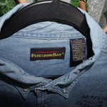 XL-Vintage Y2K renegade classics button up denim biker shirt