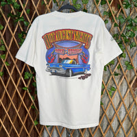 Vintage Y2K hot August nights 00s Nevada 2 1958 chevy tshirt
