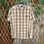 Vintage Y2K genuine dickies plaid 2000s button up t-shirt