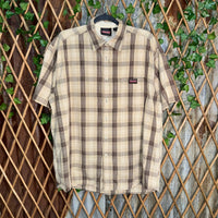 Vintage Y2K genuine dickies plaid 2000s button up t-shirt