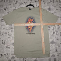 Large - Vintage Y2K MOSSIMO flame tribal skate surf t-shirt