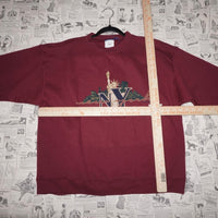 Large - Vintage Y2K New York skyline souvenir 90s sweatshirt