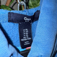 Vintage y2k gap arc embroidered blue 2000s hoodie sweatshirt