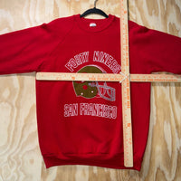 Vintage Y2K San Francisco NFL 49ers helmet 1980s sweatshirt