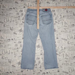 30 - Vintage Y2K Tommy Hilfiger light wash baggy denim jeans