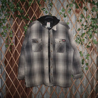 XL-Vintage Y2K genuine dickies plaid 00s workwear zip hoodie