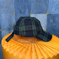 OSFA - Vintage Y2K plaid embroidered dog southern proper hat