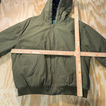 Vintage Y2K woolrich flannel lined 00s heavy workwear jacket