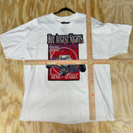 Vintage y2k hot august nights flames 2000s nevada t-shirt