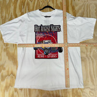 Vintage y2k hot august nights flames 2000s nevada t-shirt