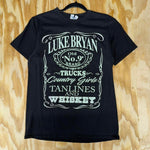 Vintage y2k luke bryan jack daniels style tour 2016 t-shirt