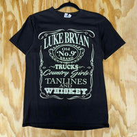 Vintage y2k luke bryan jack daniels style tour 2016 t-shirt